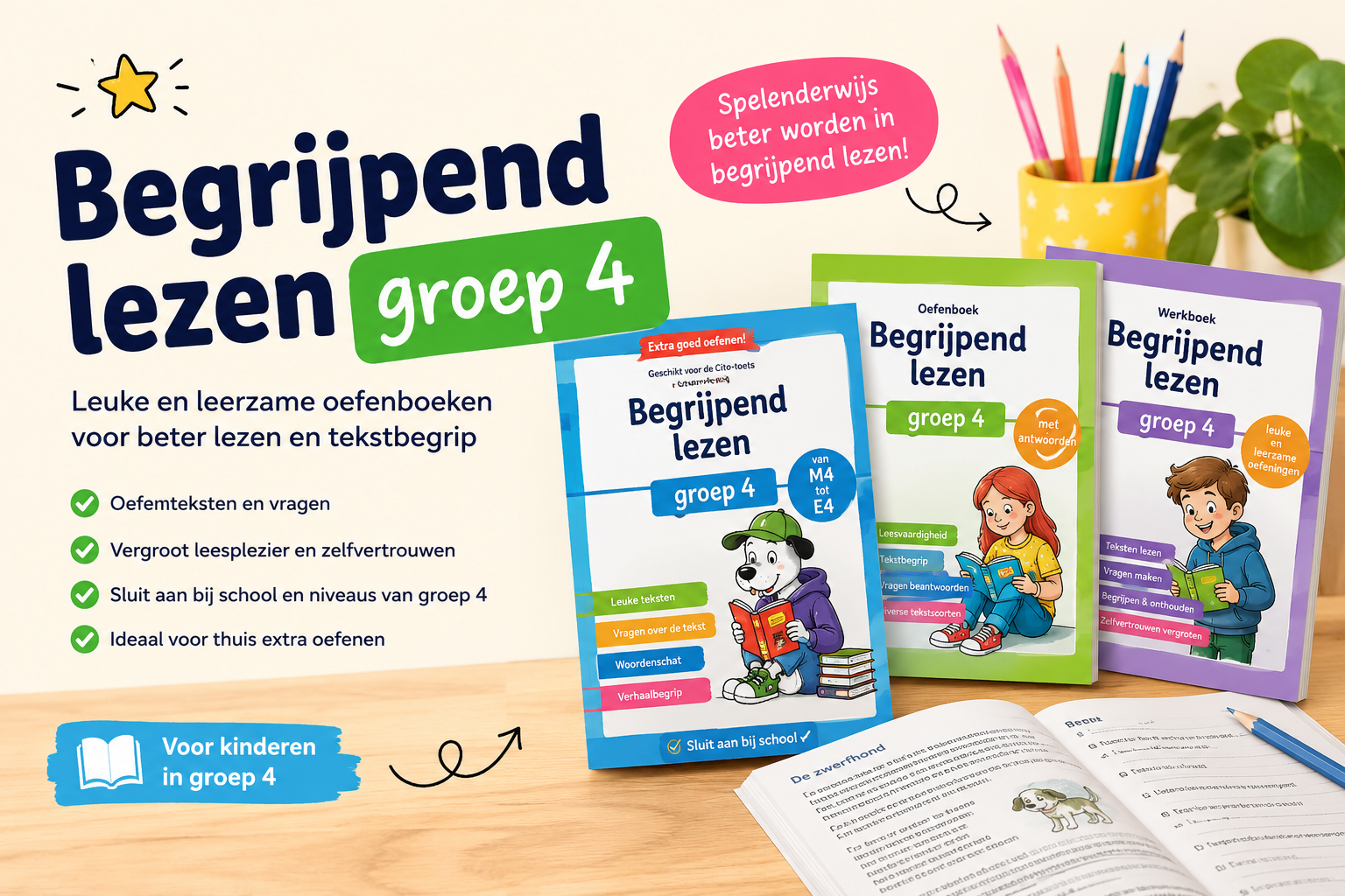 Begrijpend lezen groep 4 oefenen