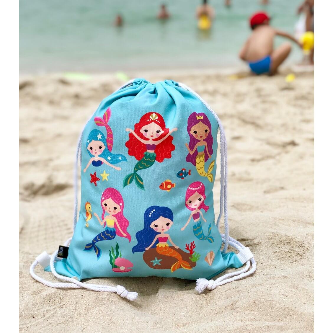 Sporttas / Gymtas kind zeemeermin - Kinderboekenland.nl