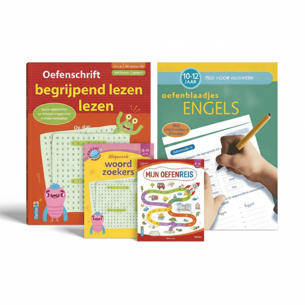 Oefenpakket Engels, Lezen & Puzzelen - Groep 6 (9-12 jaar)