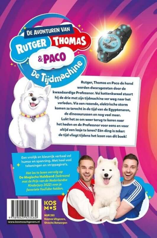 De avonturen van Rutger, Thomas & Paco 2 - De Tijdmachine Kinderboekenland.nl