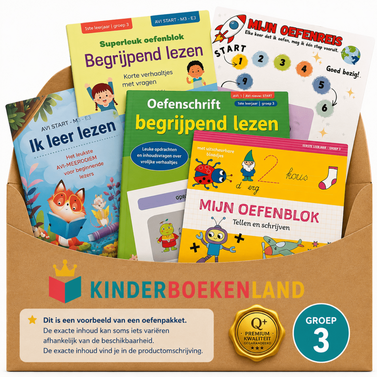 Groep 3 oefenpakket lezen schrijven tellen oefenen avi start m3 e3