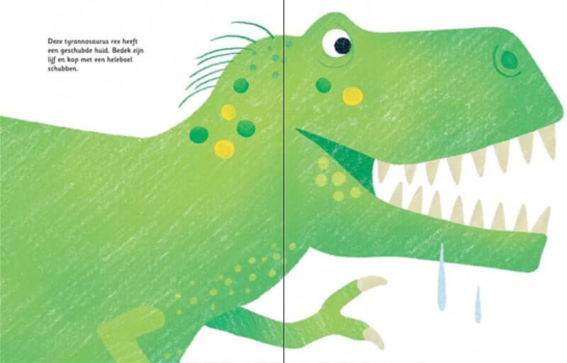 Stempelen met je vingers - dinosaurussen Kinderboekenland.nl