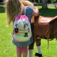 Sporttas / Gymtas kind paard - Kinderboekenland.nl