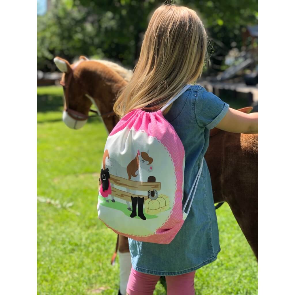 Sporttas / Gymtas kind paard - Kinderboekenland.nl