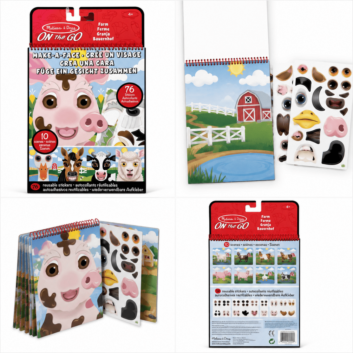 Creatieve sticker set Boerderij – Make-a-Face
