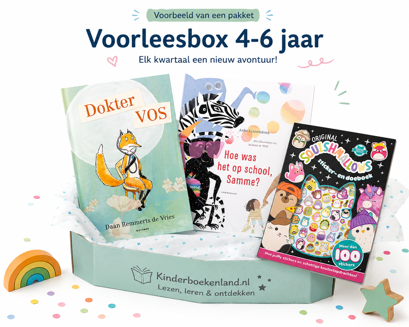 Kinderboeken abonnement per kwartaal - de leukste leesbox!
