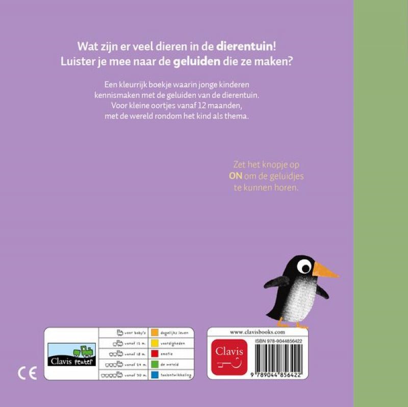 De dierentuin geluidenboekje - Geluidenboek