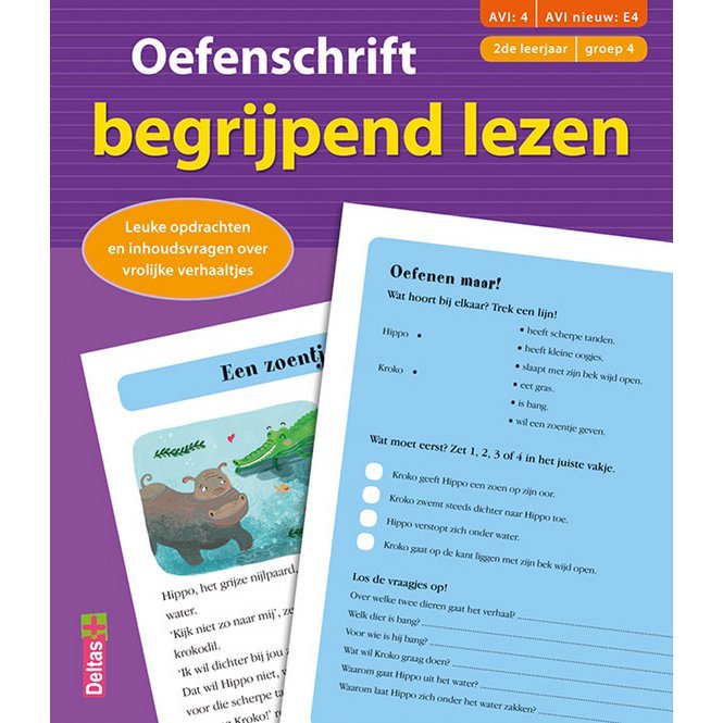 Oefenschrift begrijpend lezen groep 4 (paars) (AVI:E4)