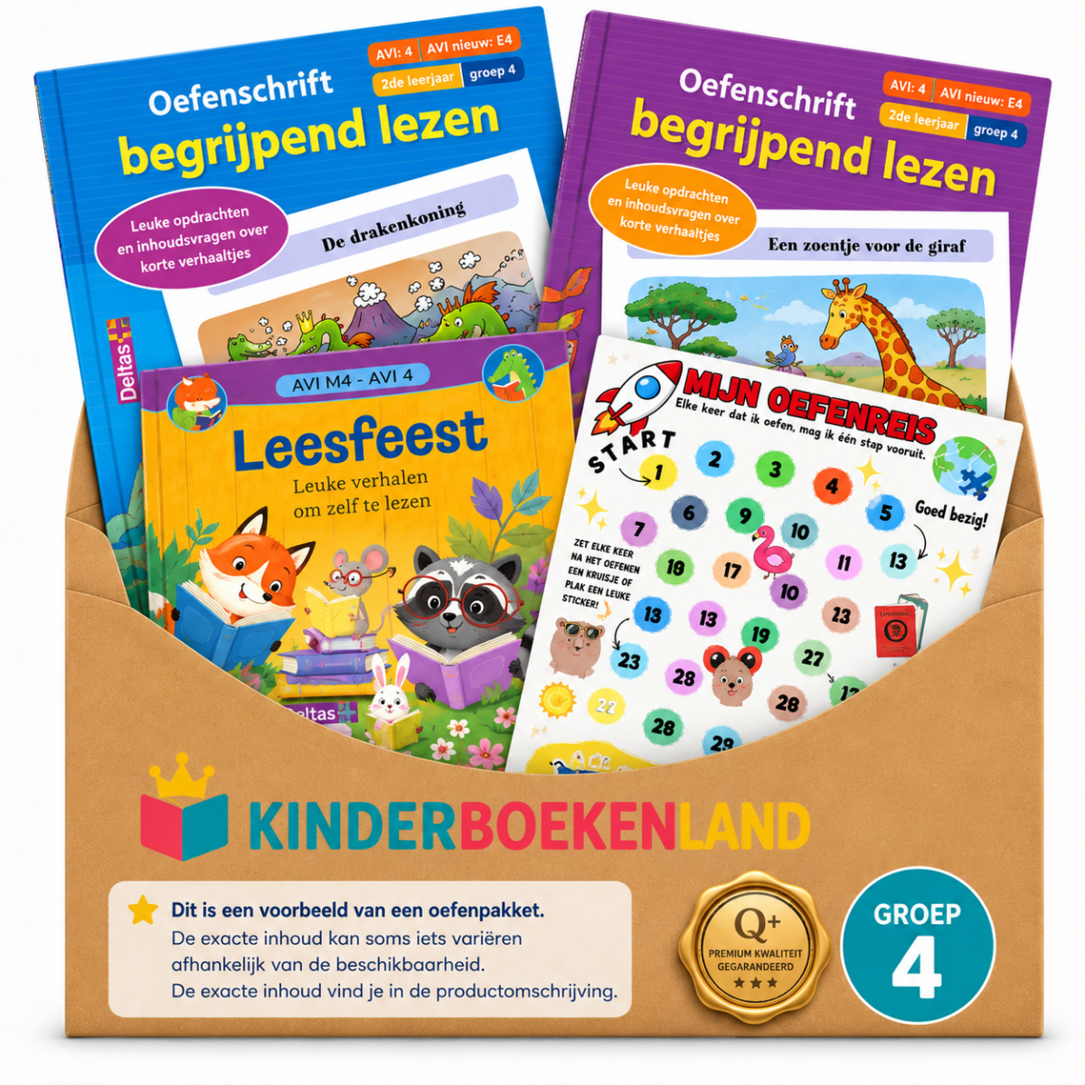 Groep 4 lees en rekenpakket thuis oefenen voor groep 4