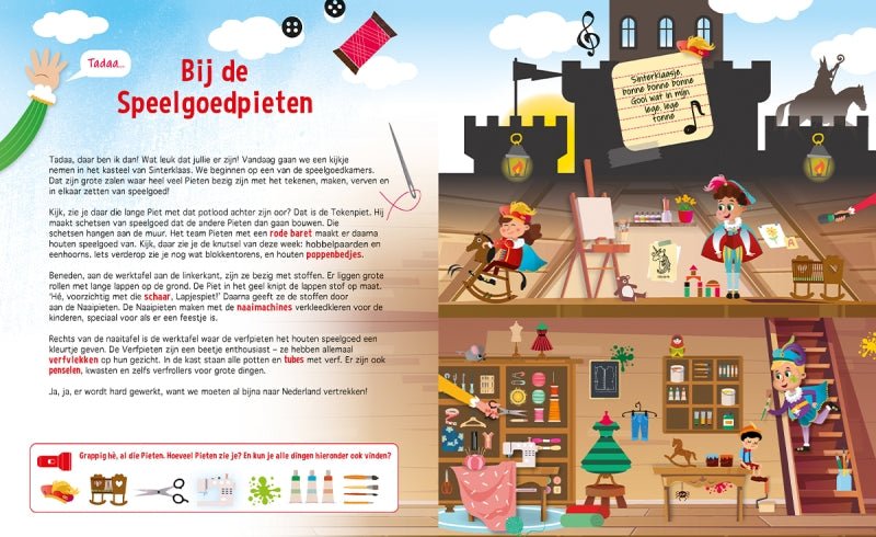 Sinterklaas Zaklampboek - Het heerlijk avondje van Sinterklaas en Piet