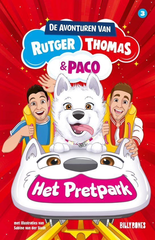 De avonturen van Rutger, Thomas en Paco 3 - Het Pretpark - voorkant