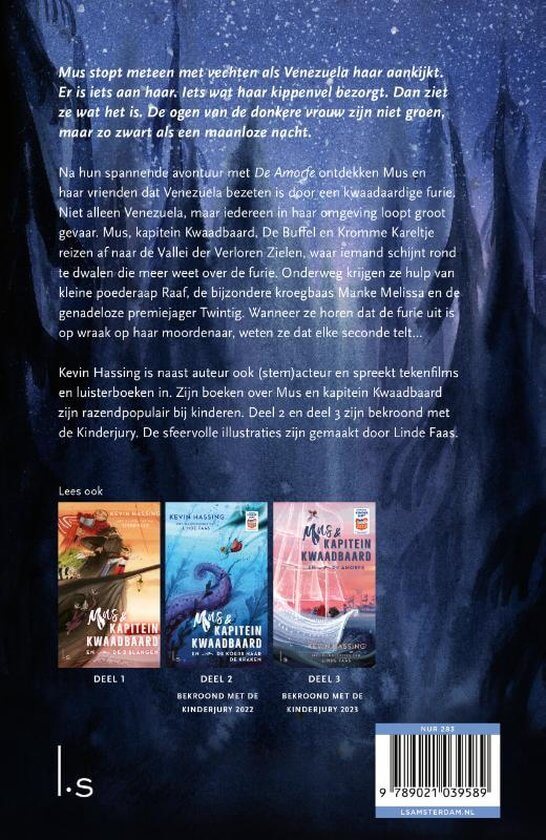 Mus en kapitein Kwaadbaard 4 - De wraak van de furie - boek - Kevin hassing