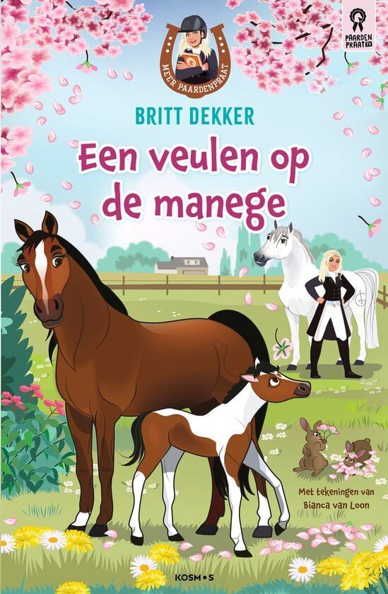 Meer paardenpraat 1 Een veulen op de manege voorkant - boek britt dekker