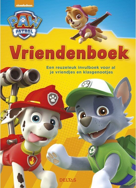 PAW Patrol vriendenboek voorkant