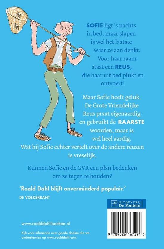 De GVR grote vriendelijke reus Roald Dahl achterkant 2