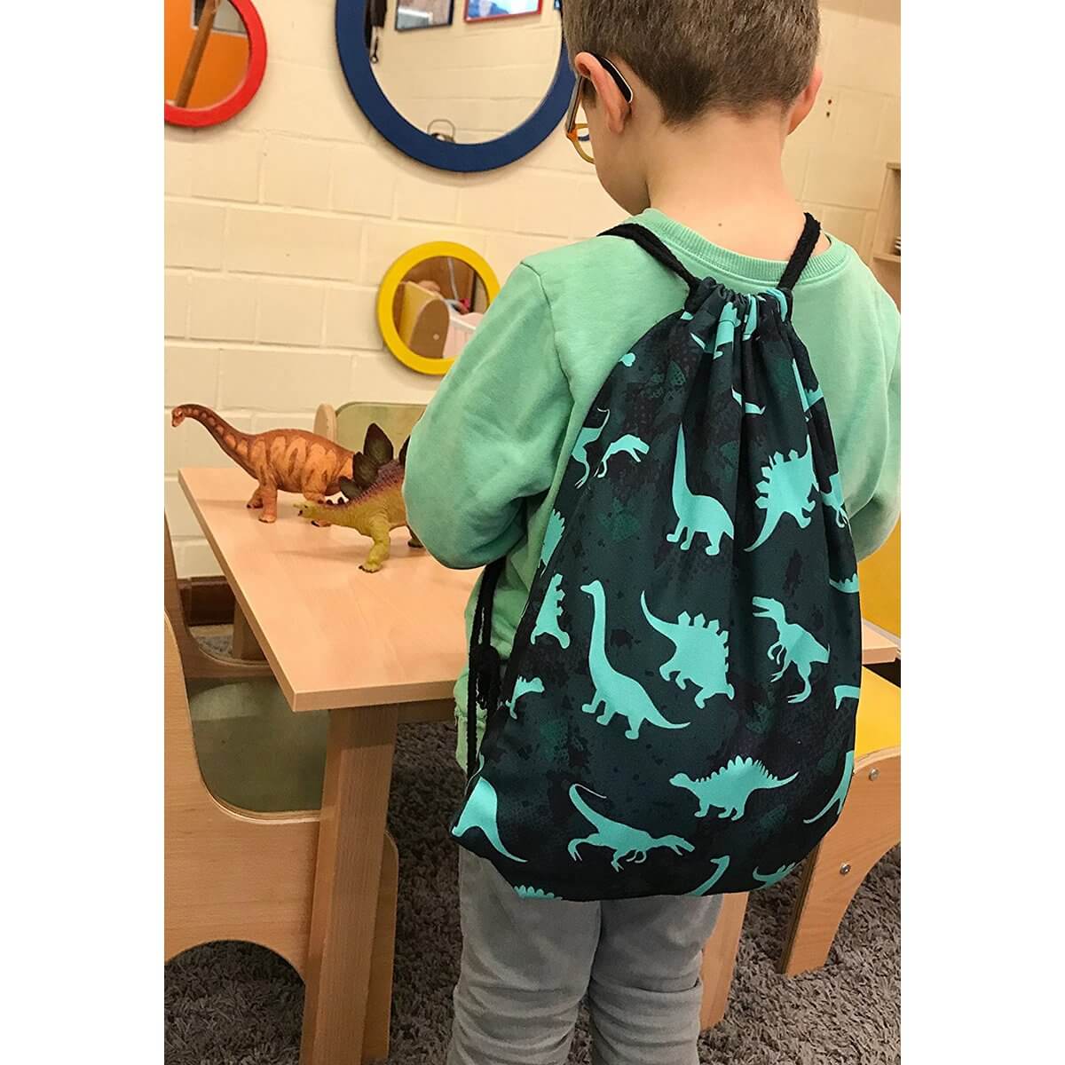 Sporttas / Gymtas kind dino - Kinderboekenland.nl