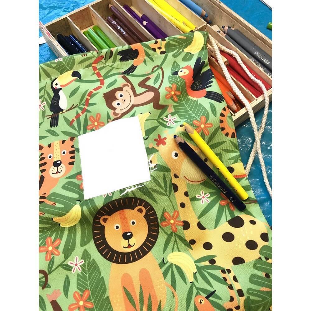 Sporttas / Gymtas kind dieren - Kinderboekenland.nl