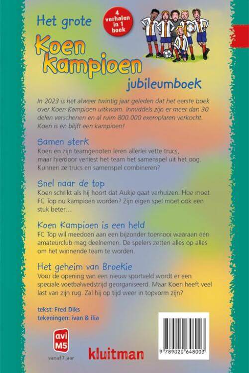 9789020648003 koen kampioen jubileumboek achterkant