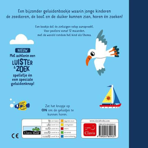 De zee geluidenboekje Marion Billet achterkant