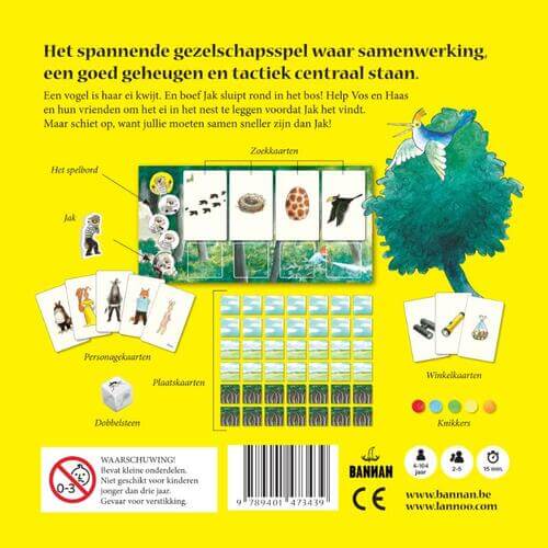 Spel van vos en haas redt het ei