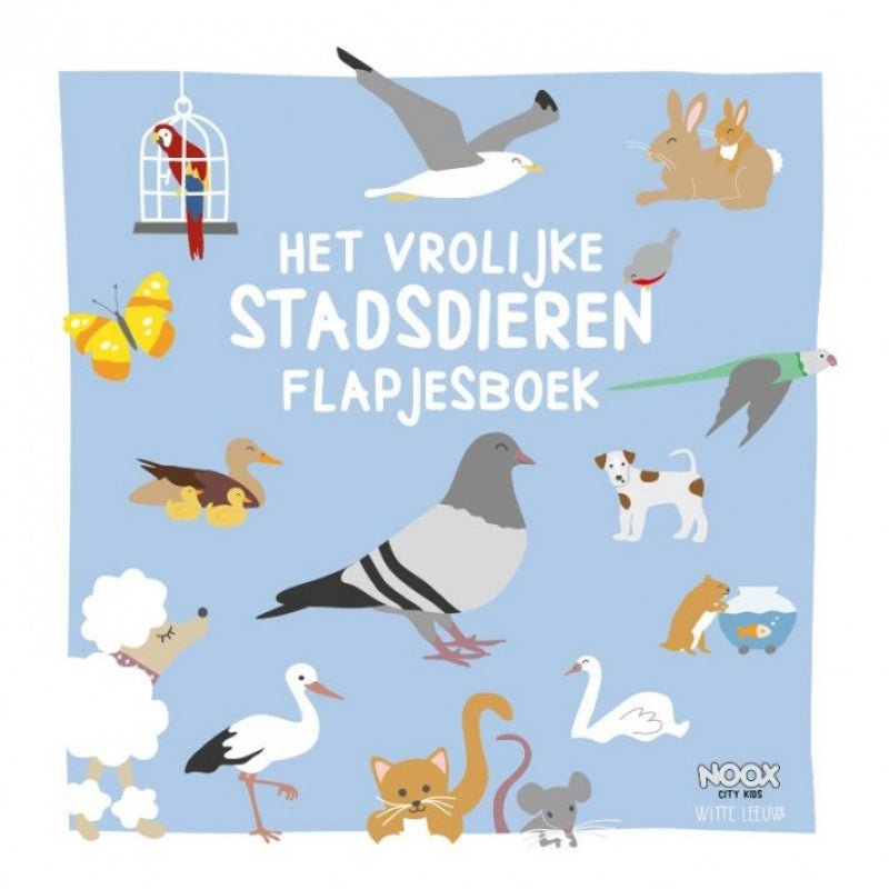 Het vrolijke stadsdieren flapjesboek Kinderboekenland.nl