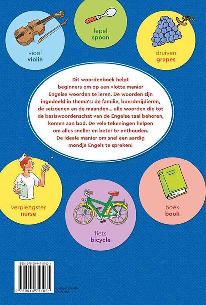 Ik leer Engelse woorden, boek voor kinderen om engels te leren