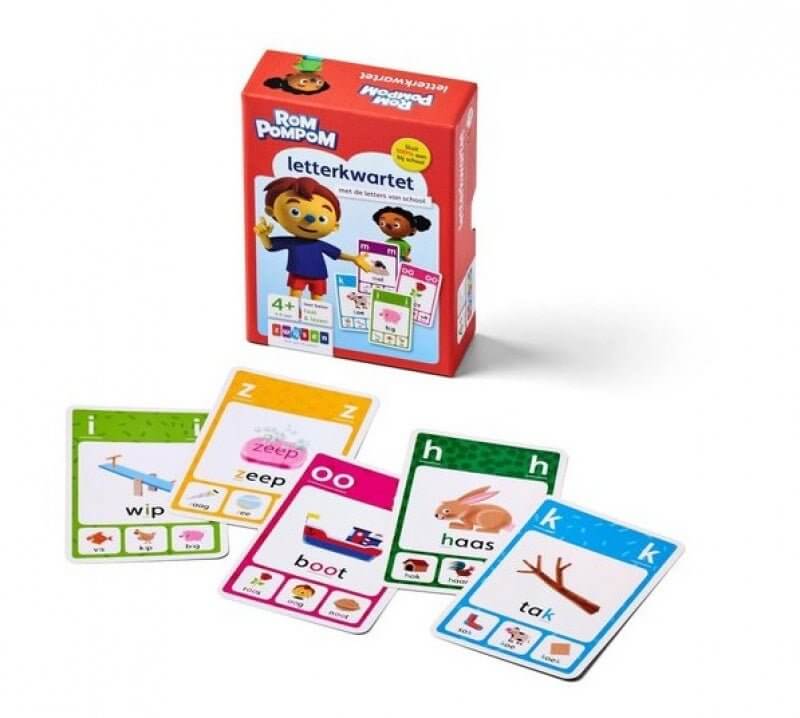 Rompompom letterkwartet Kinderboekenland.nl