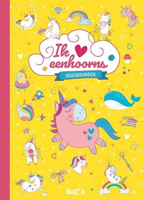 Vriendenboek eenhoorns Kinderboekenland.nl