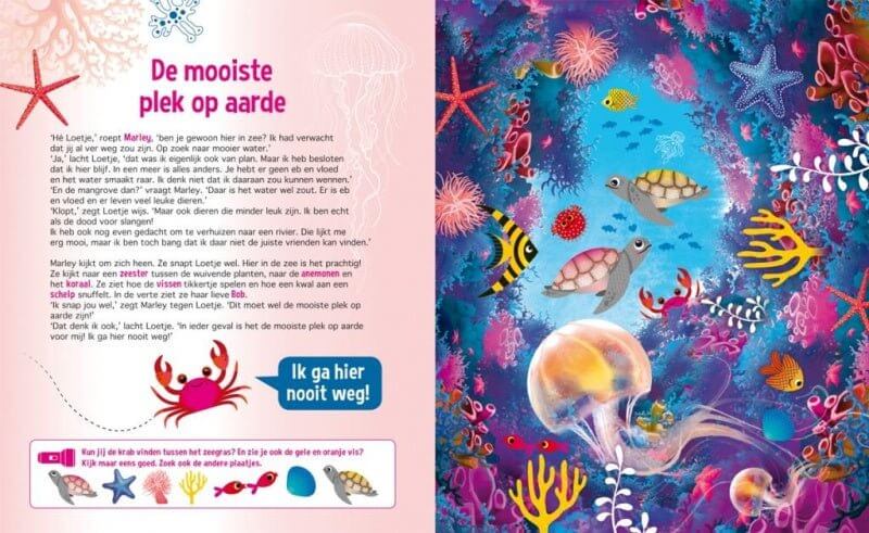 Zaklampboek - speuren in het water Kinderboekenland.nl