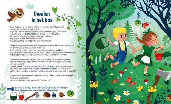 Zaklampboek speuren naar Hans en Grietje Kinderboekenland.nl
