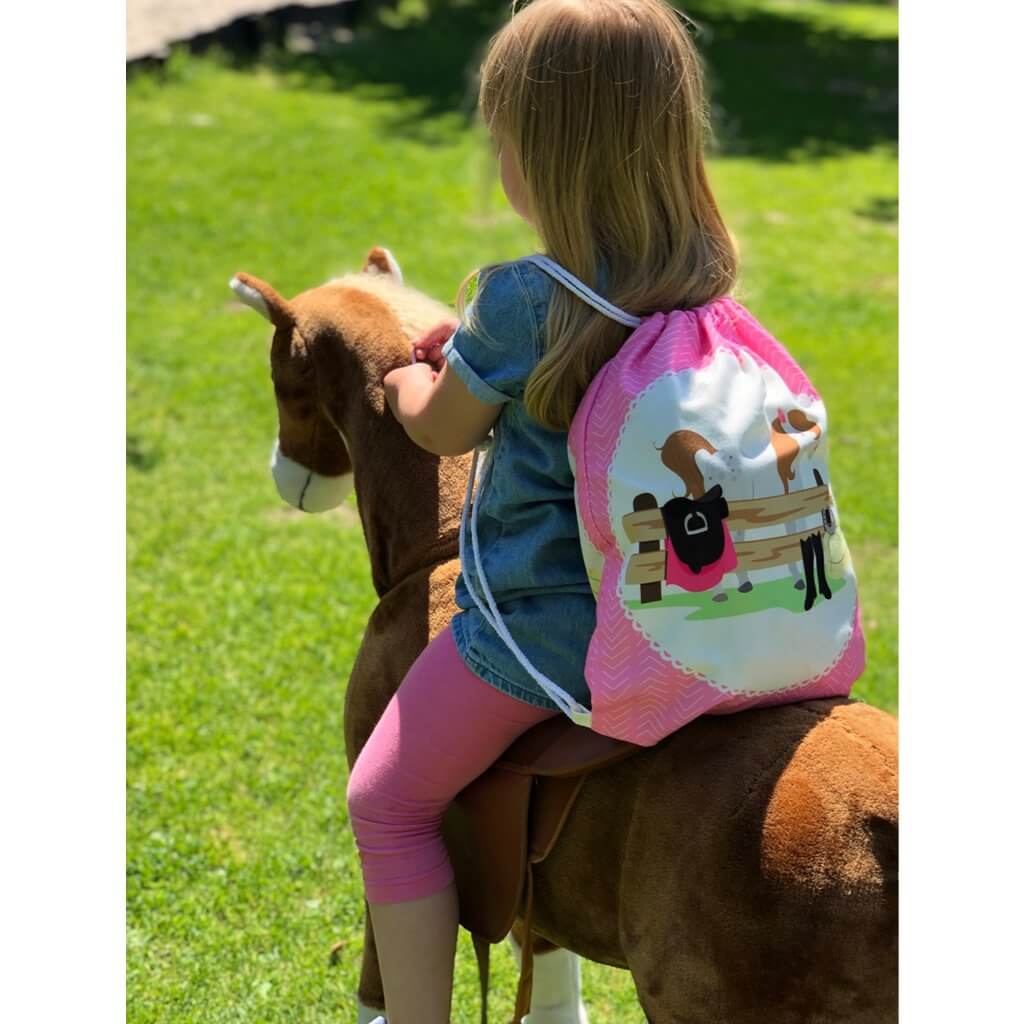 Sporttas / Gymtas kind paard - Kinderboekenland.nl