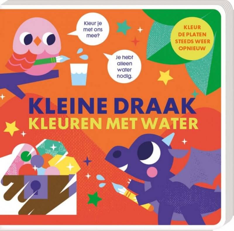 Draken kleuren met water Kleuren met water - Kleine draak