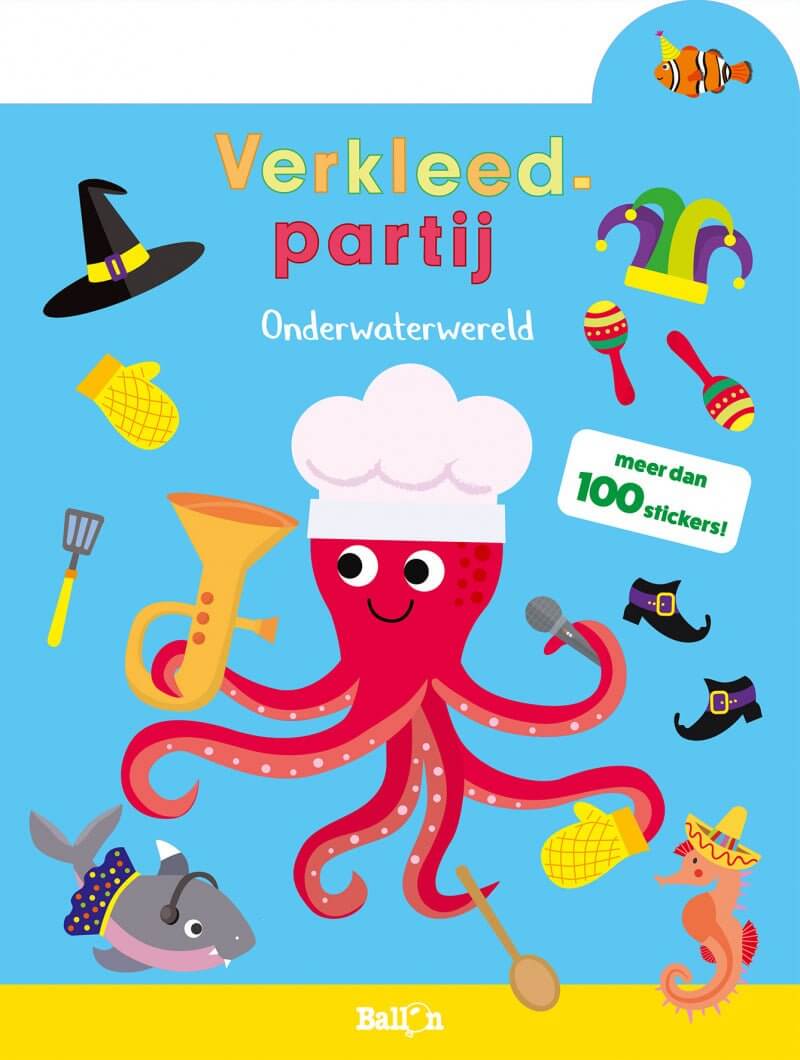 Stickerboek Verkleedpartij onderwaterwereld - Kinderboekenland.nl