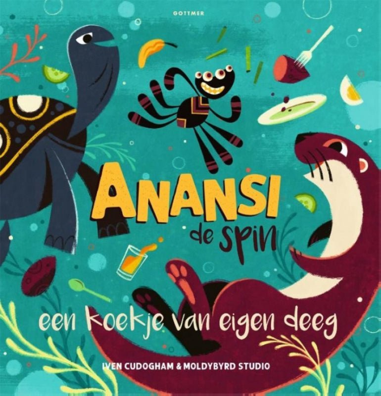 Anansi de Spin boek Iven Cudogham Kinderboekenland.nl