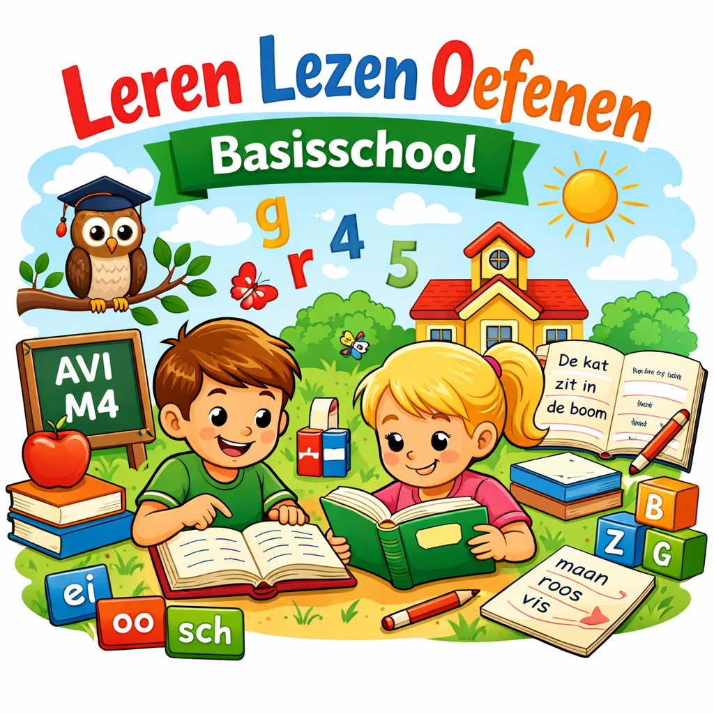 Leren lezen oefenen basisschool groep 3 4 5 6