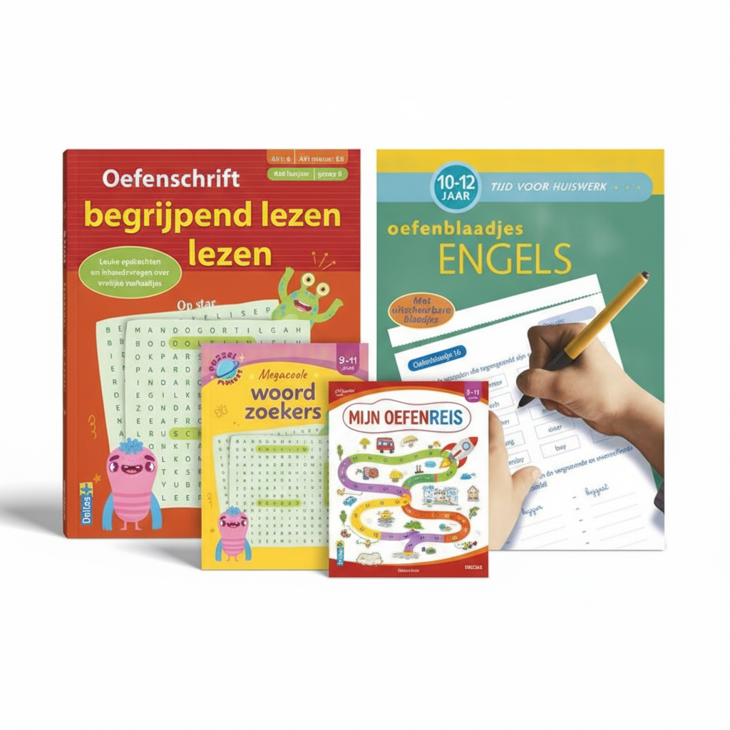 Oefenpakket Engels, Lezen & Puzzelen - Groep 6 (9-12 jaar)