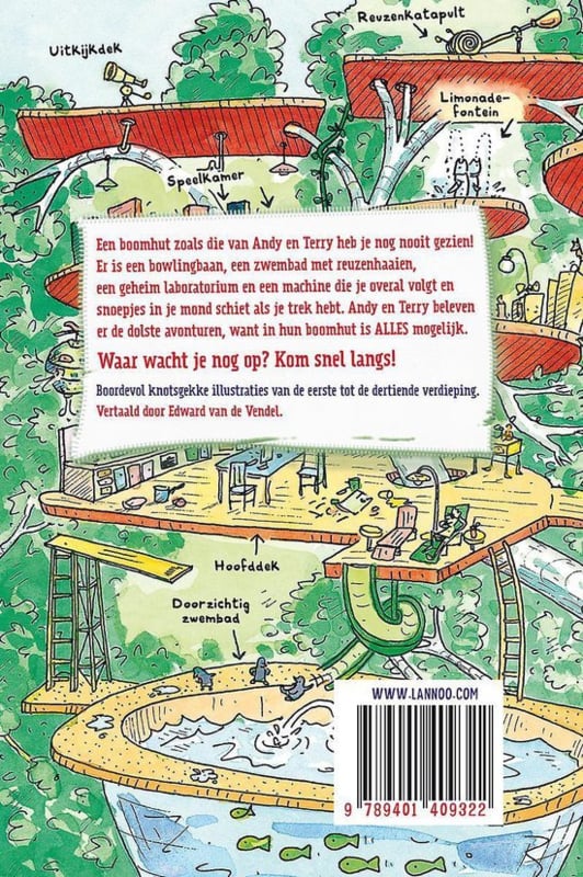 De waanzinnige boomhut van 13 verdiepingen Kinderboekenland.nl