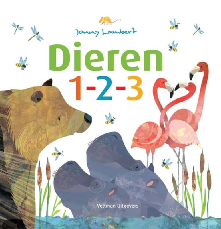 Dieren 1-2-3 telboek prentenboek Kinderboekenland.nl