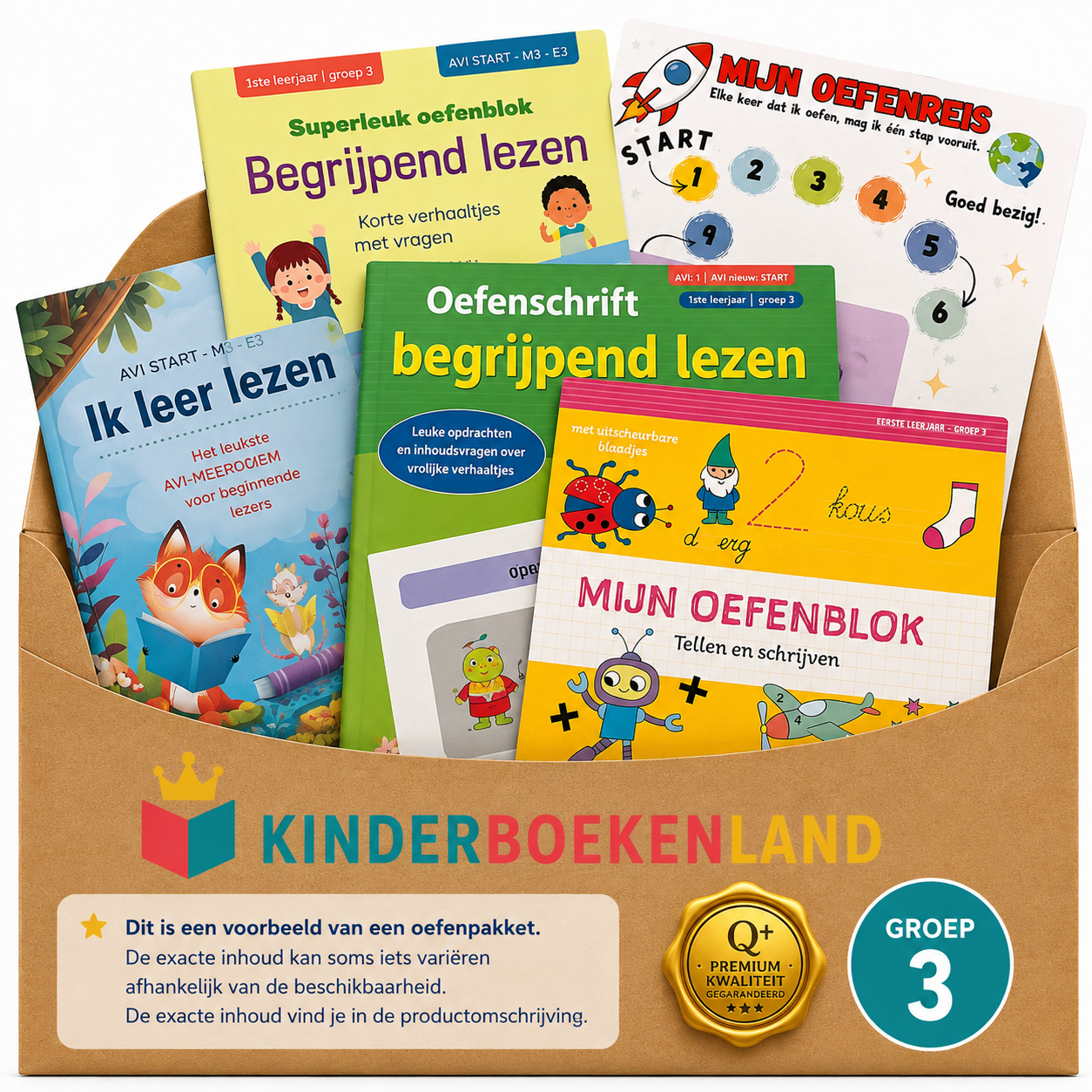 Groep 3 oefenpakket lezen schrijven tellen oefenen avi start m3 e3