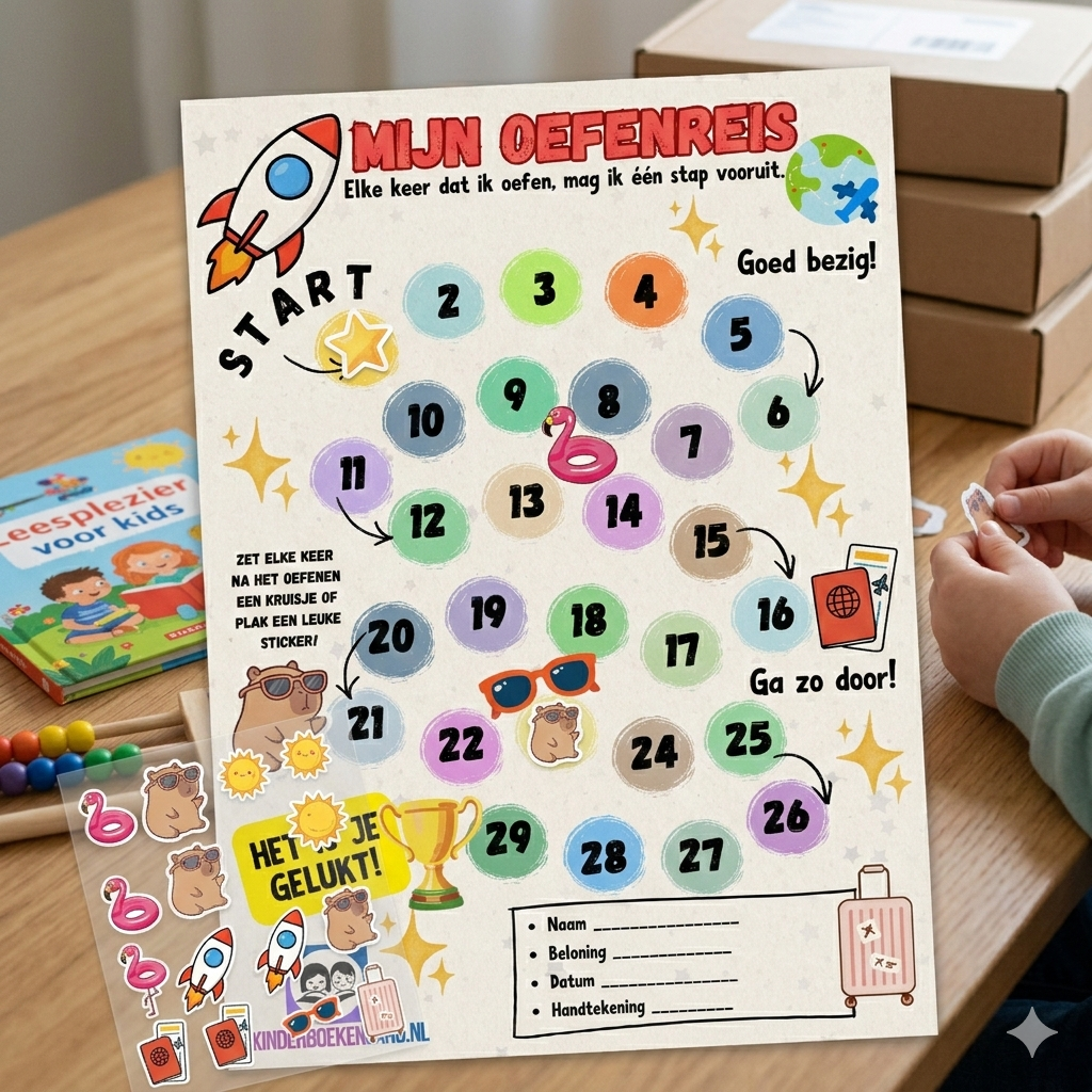 Oefenpakket groep 6 met motivatiekaart 