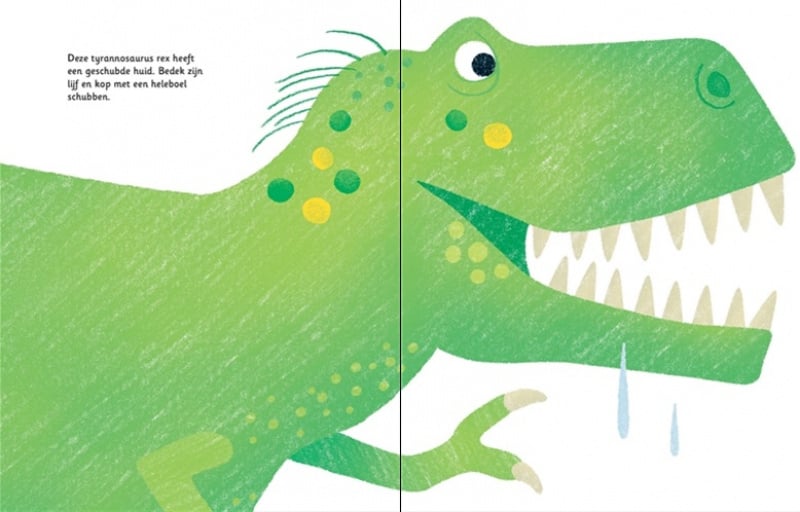 Stempelen met je vingers - dinosaurussen Kinderboekenland.nl