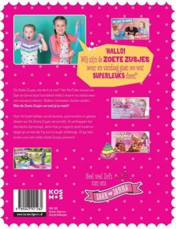 Woensdagmiddag met de Zoete Zusjes doeboek Kinderboekenland.nl