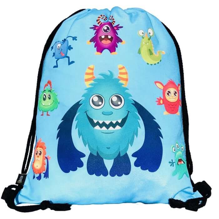 Sporttas / Gymtas kind monsters - Kinderboekenland.nl