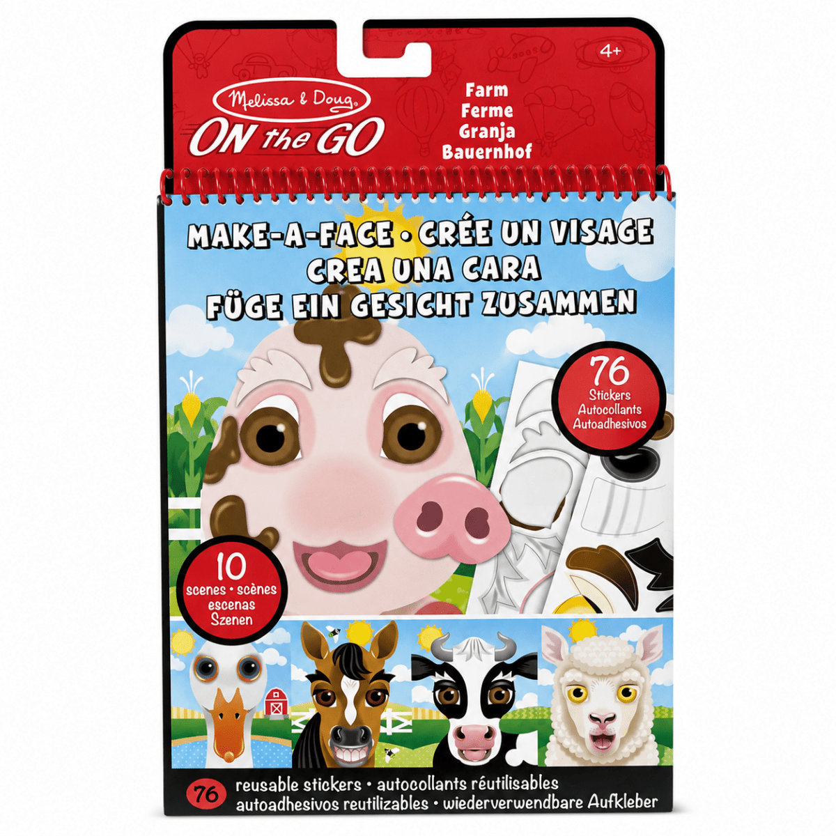 Creatieve sticker set Boerderij – Make-a-Face