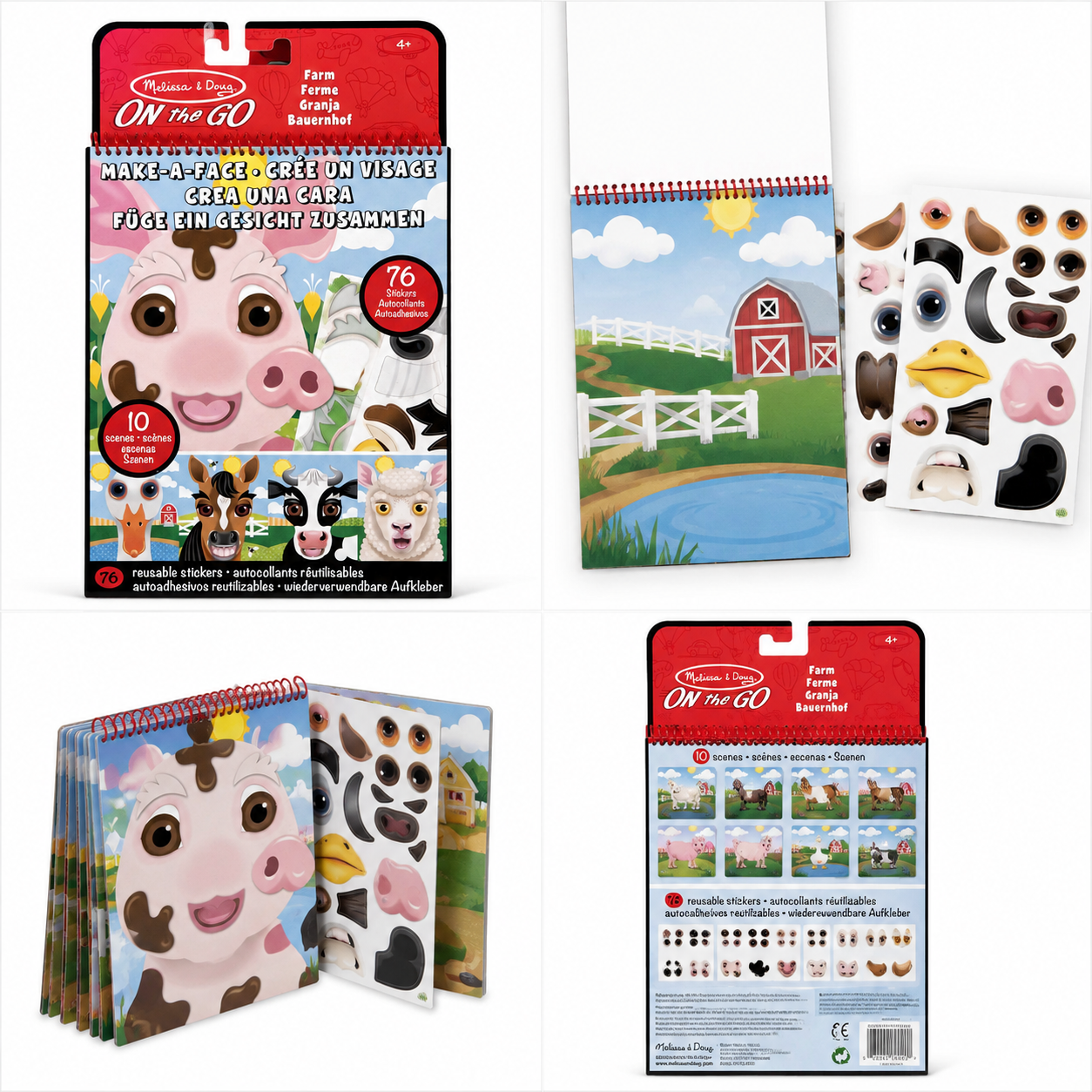 Creatieve sticker set Boerderij – Make-a-Face