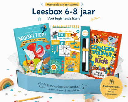 Een leuk kinderboeken leesbox abonnement voor 6 tot en met 8 jaar.