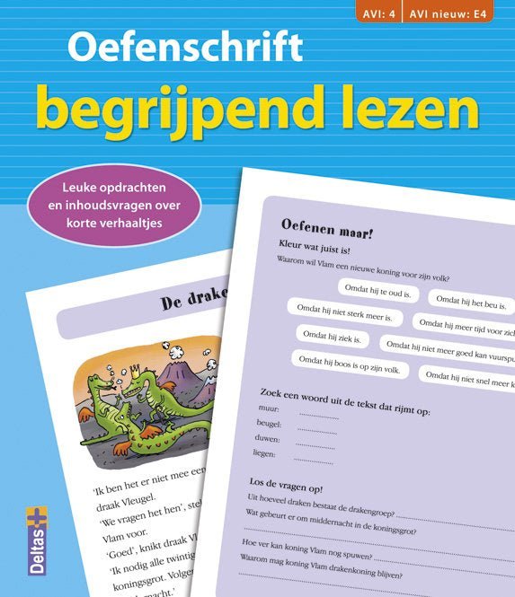 Oefenschrift begrijpend lezen groep 4 (AVI: E4) (blauw)