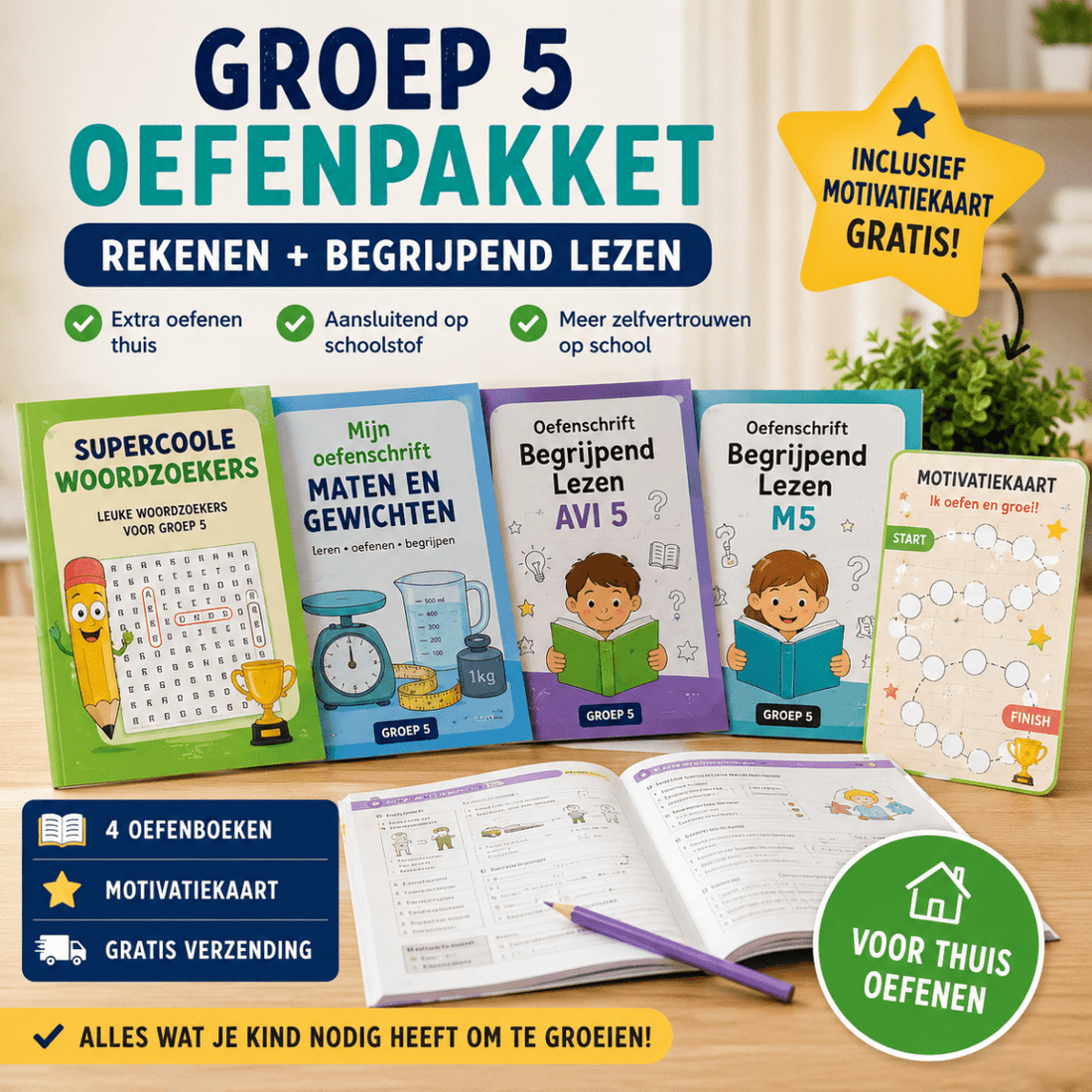 Educatief oefenpakket groep 5 Kinderboekenland