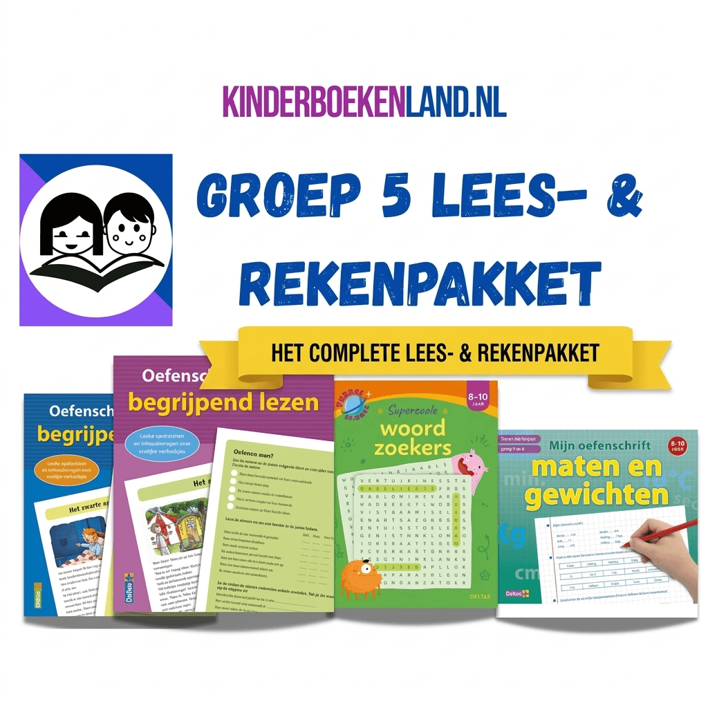 Groep 5 lees en rekenpakket, thuis oefenen met lezen en rekenen in groep 5