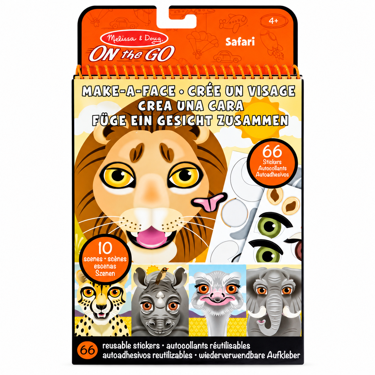 Creatieve sticker set Safari – Make-a-Face